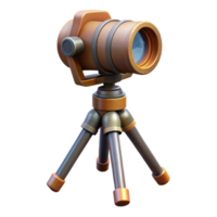 dramatic rustic Camera Tripod with Head Cutout Element genuine png
