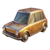 wonderful artistic Car Isolated with Shiny Finish Side View 4K png