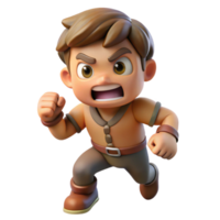 stunning artistic Cartoon Character Attacking Animation Transparent original png