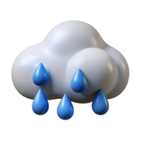 serene rustic Cartoon Cloud with Raindrops Transparent Background genuine png