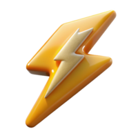 elegant artistic Cartoon Lightning Bolt Transparent Background exclusive png