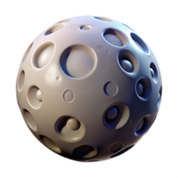 magnificent modern Cartoon Moon with Craters Transparent Background detailed png