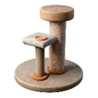 beautiful abstract Cat Scratching Post Transparent Background authentic png