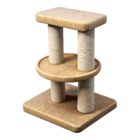 serene classic Cat Scratching Post Transparent Background high quality png
