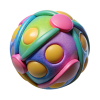 wonderful rustic Cat Toys Colorful Balls Isolated Element with Transparent Background 4K png