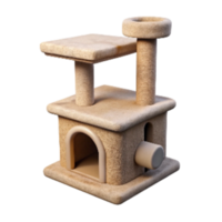 magnificent creative Cat Tree with Scratching Post Isolated Element with Transparent Background premium png
