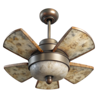 dramatic rustic Ceiling Fan Light Fixture Integrated Design Isolated exclusive png
