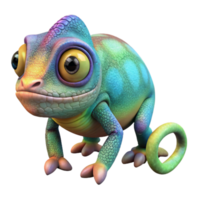 impressive abstract Chameleon Isolated Changing Color authentic png