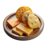 wonderful traditional Cheese and Cracker Platter Cutout 4K png