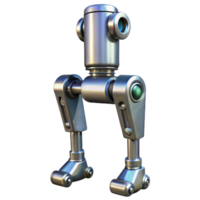 impressive modern Chrome Robot Leg with Hydraulics Isolated high resolution png