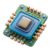 serene abstract Circuit Board with Integrated Circuits Isolated high resolution png