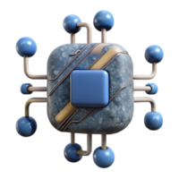 impressive abstract Circuitry Network with Data Transfer Isolated high resolution png
