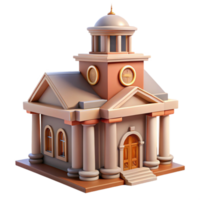stunning rustic City Hall Building Clock Tower Transparent Background high resolution png