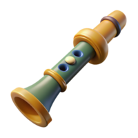 serene classic Clarinet with Reed Isolated Element high resolution png
