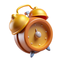 magnificent abstract Classic Alarm Clock with Bell on Top Transparent Background genuine png