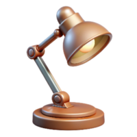 dramatic artistic Classic Desk Lamp with Adjustable Arm Transparent Background high resolution png