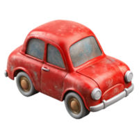 stunning vintage Classic Toy Car with Red Paint Transparent Background exclusive png