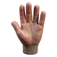 extraordinary rustic Clay Sculpture of a Hand Open Palm Cutout exclusive png