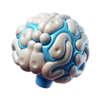 wonderful rustic Clean Ai Brain Icon Isolated on Transparent Background high resolution png