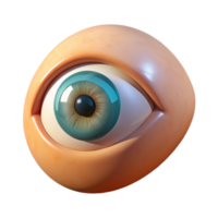 dramatic abstract Close Up of Eye with Peaceful Expression Transparent Background premium png