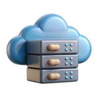 extraordinary creative Cloud Computing Server Rack Side View Isolated Element professional png
