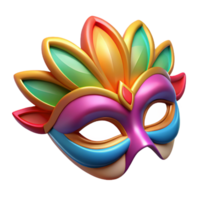 extraordinary minimalist Colorful Carnival Mask Isolated on Transparent Background original png