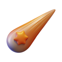 serene abstract Comet with Tail Streaking Across Sky Transparent Background Cutout professional png