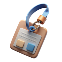 extraordinary modern Conference Name Tag with Lanyard Clip Transparent professional png