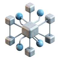 beautiful minimalist Connected Circuitry Nodes Forming Network Transparent Background high resolution png