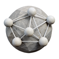 extraordinary vintage Connected Network Nodes White Lines Isolated Element authentic png