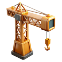 impressive rustic Construction Crane Jib Arm Detail Transparent Background high quality png
