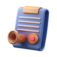 magnificent modern Contract Document with Stamp Cutout authentic png