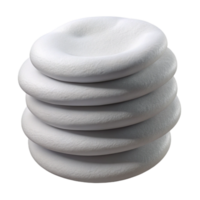 wonderful contemporary Cotton Pads Stack White Soft Texture Isolated high resolution png