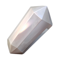 serene classic Crystal Clear Quartz Point Isolated Element premium png
