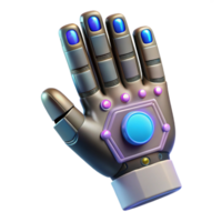 wonderful artistic Cybernetic Hand with Touchscreen Interface Cutout 4K png