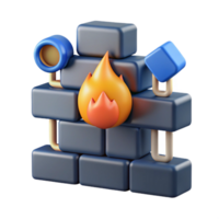 beautiful abstract Cybersecurity Firewall with Data Flow Visualization Cutout exclusive png