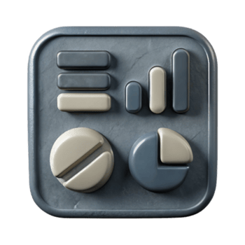 fantastisk abstrakt data analys verktyg ikon grå Diagram transparent bakgrund hög upplösning png