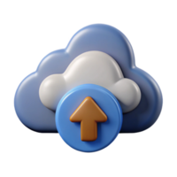 wonderful abstract Data Backup Icon with Cloud Upload Arrow Cutout authentic png