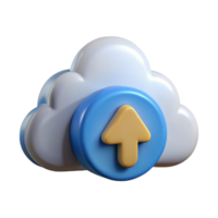 magnificent creative Data Backup to Cloud Icon with Up Arrow Transparent Background detailed png