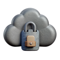 vibrant rustic Data Backup Strategy Icon Gray Cloud Cutout original png