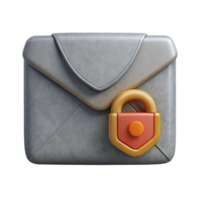 vibrant artistic Data Breach Notification Icon Gray Envelope Transparent Background exclusive png