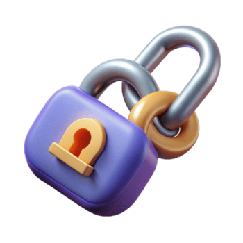 großartig minimalistisch Daten Verschlüsselung Schlüssel mit Kette ausgeschnitten Sicherheit Element Fachmann png