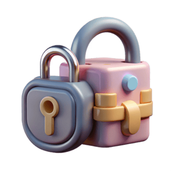 dramatisch minimalistisch Daten Verschlüsselung Schlüssel mit Kette ausgeschnitten Sicherheit Element hoch Qualität png