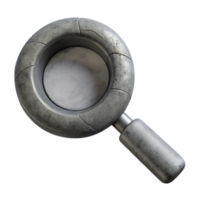 impressive abstract Data Integrity Monitoring Icon Gray Magnifying Glass Cutout high quality png