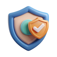 impressive minimalist Data Security Measures Icon with Shield and Checkmark Isolated on White high resolution png