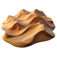 dramatic artistic Desert Sand Dunes Isolated on Transparent Background high resolution png