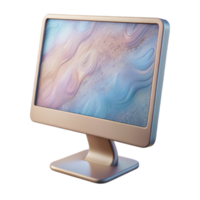serene vintage Desktop Computer Monitor Widescreen Display Transparent Background genuine png