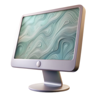 vibrant contemporary Desktop Computer Monitor Widescreen Display Transparent Background 4K png