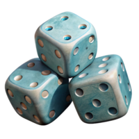 stunning rustic Dice Three Dice Showing Different Numbers Isolated Element genuine png