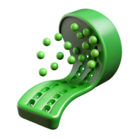 stunning creative Digital Binary Code Stream Green Isolated Cutout premium png